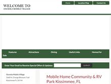 Tablet Screenshot of osceolamobilepark.com